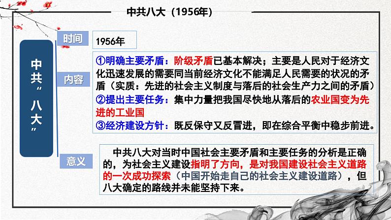 第26课 社会主义建设在探索中曲折发展(精美课件)-2024-2025学年高一历史同步高效教学课件(中外历史纲要上)第7页