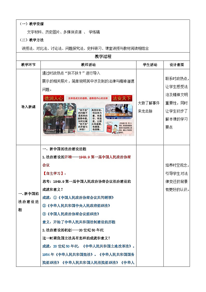 【新课标】10《当代中国的法治与精神文明建设》课件+教案+导学案+分层作业02