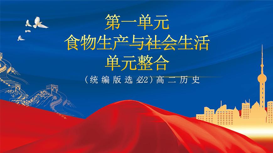 【新課標(biāo)】第一單元《食物生產(chǎn)與社會(huì)生活》單元整合課件第1頁(yè)