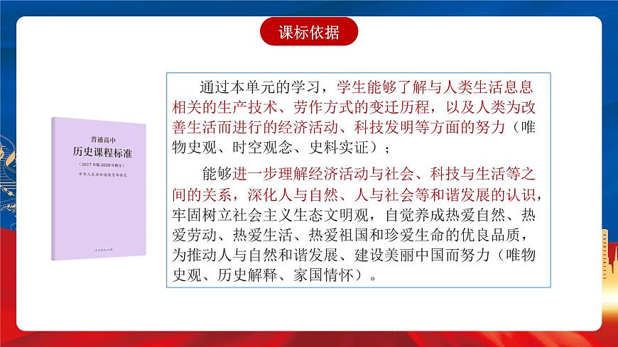 【新課標(biāo)】第二單元《生產(chǎn)工具與勞作方式》單元解讀課件第3頁