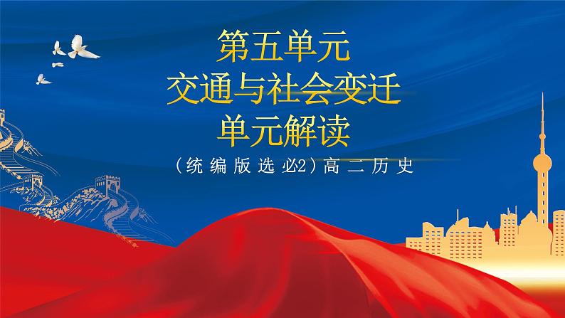 【新课标】第5单元《交通与社会变迁》单元解读课件+单元整合课件+知识清单+题型攻略+单元测试01
