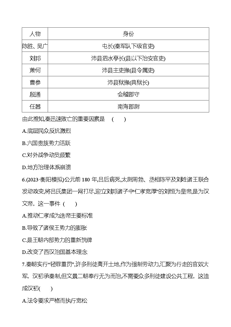 三秦汉时期——统一多民族封建国家的建立和巩固 - 学生版第3页