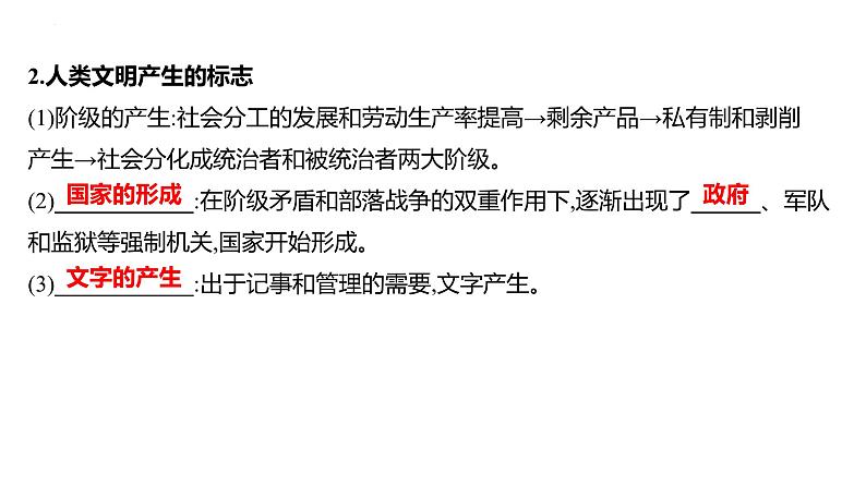 课时17 古代文明的产生与发展 课件--2025届高三统编版(2019)必修中外历史纲要下一轮复习第4页