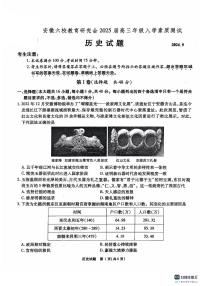 安徽省六校教育研究会2024-2025学年高三上学期入学素质测试历史试题