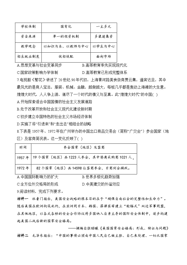 (10)改革开放与社会主义现代化建设新时期——2025高考历史一轮复习易混易错专项复习练习(含答案解析)第3页