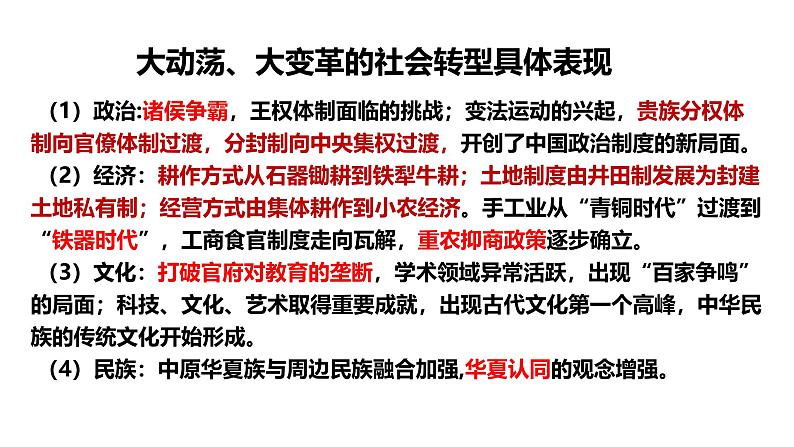 2025届高考历史一轮复习 第2讲 诸侯纷争与变法运动 课件第5页