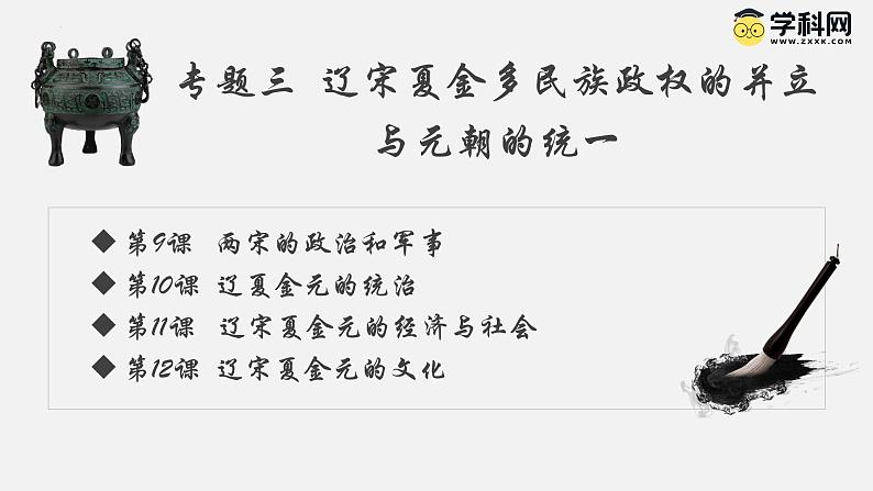【史料学与考】新高考历史一轮复习素养提升探究课件专题3.1+两宋的政治和军事第1页