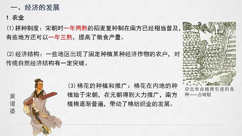 第11课 辽宋夏金元的经济、社会与文化课件----2024-2025学年高中历史必修 中外历史纲要(上)第3页