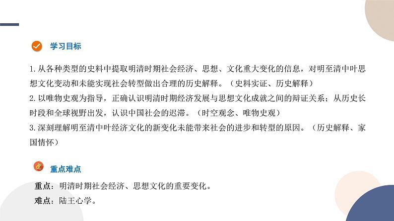 2024-2025学年高中历史必修 中外历史纲要(上)教学课件 第四单元-第14课 明至清中叶的经济与文化第2页