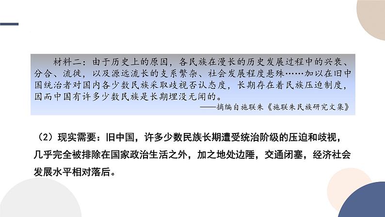 2024-2025学年高中历史选择性必修1教学课件 第四单元-第13课 当代中国的民族政策07
