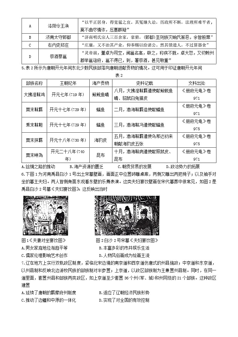 海南省文昌中学2024-2025年高三上学期第二次月考历史题(无答案)第2页