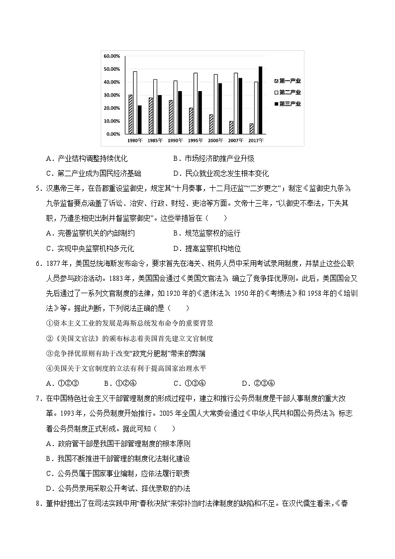 2024-2025学年高二上学期期中模拟考试历史(新八省通用,选必1全册)试卷(Word版附解析)02