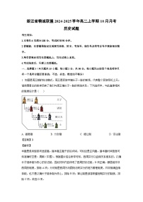 浙江省精诚联盟2024-2025学年高二上学期10月月考历史试题（解析版）