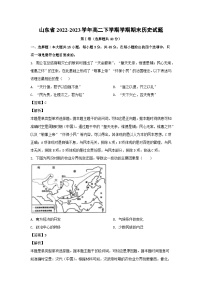 山东省2022-2023学年高二下学期学期期末历史试卷(解析版)