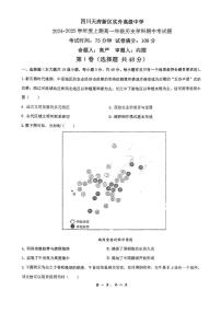四川天府新区实外高级中学2024-2025学年高一上学期期中考试历史试题