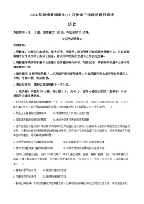 湖北省鄂東協(xié)作體2024-2025學年高三上學期11月階段性聯(lián)考歷史試卷（Word版附解析）