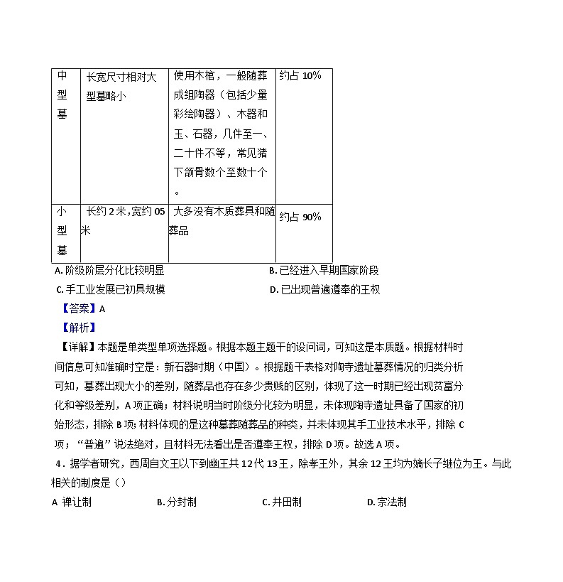 湖南省耒阳市第一中学2024-2025学年高一上学期第一次文化素质测试历史试卷(解析版)第3页