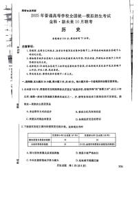 2025届河南省新未来高三上学期10月大联考历史 试题