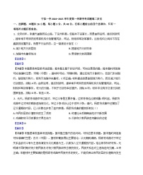 甘肅省慶陽市寧縣第一中學2024-2025學年高二上學期期中歷史試題（解析版）