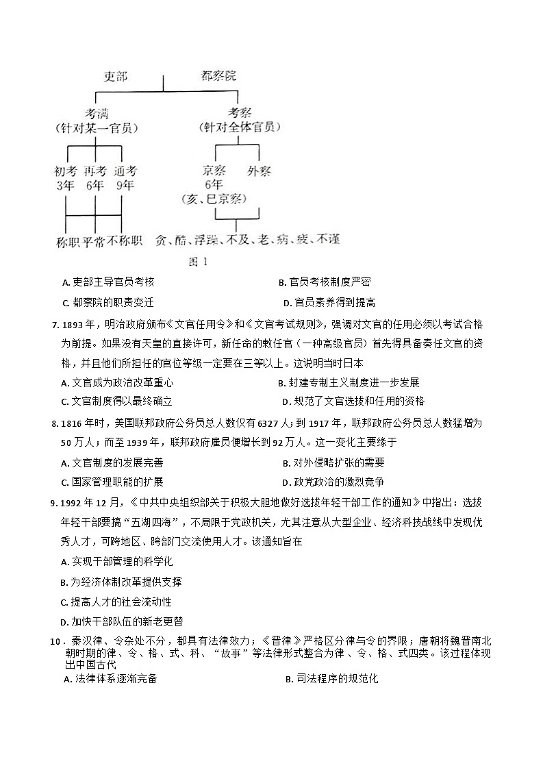 贵州省黔东南苗族侗族自治州2024-2025学年高二上学期11月期中历史试题(解析版)第2页