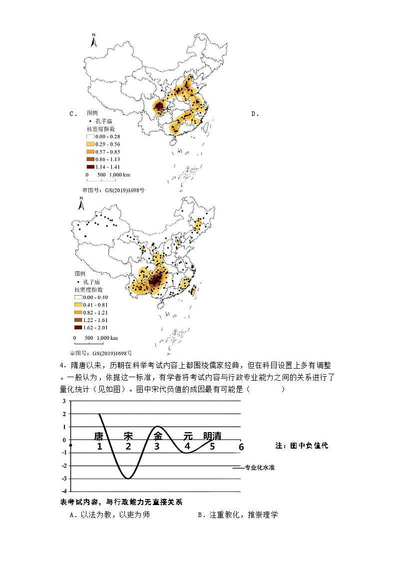江西省萍乡市2024-2025学年高二上学期期中历史试题(含解析)第3页