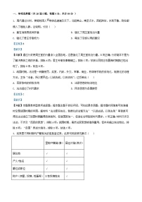 四川省瀘州市2023_2024學(xué)年高二歷史下學(xué)期1月模擬考試試題含解析