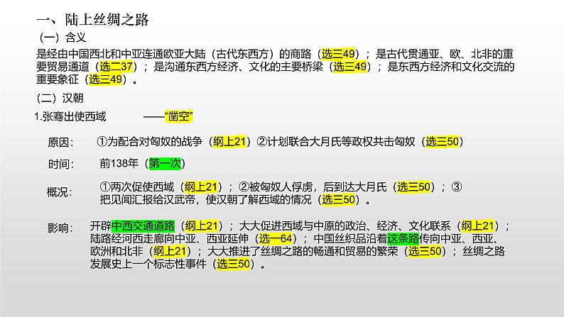 高考历史二轮专题复习课件:丝绸之路第2页