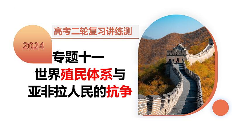 专题11 世界殖民体系与亚非拉人民的抗争(课件)-2024年高考历史二轮复习讲练测(新教材新高考)第2页