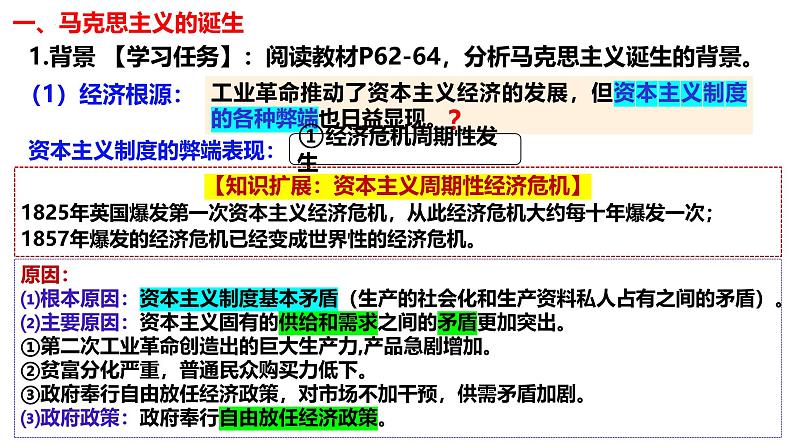 第10讲 马克思主义的诞生与传播-2025年高考历史一轮复习通史精要课件(统编版选必融合)第2页
