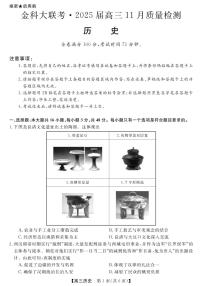 2025届河南省金科新未来大联考高三上学期11月考-历史试题+答案