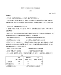 貴州省貴陽(yáng)市2024-2025學(xué)年高三上學(xué)期11月質(zhì)量監(jiān)測(cè)歷史試卷