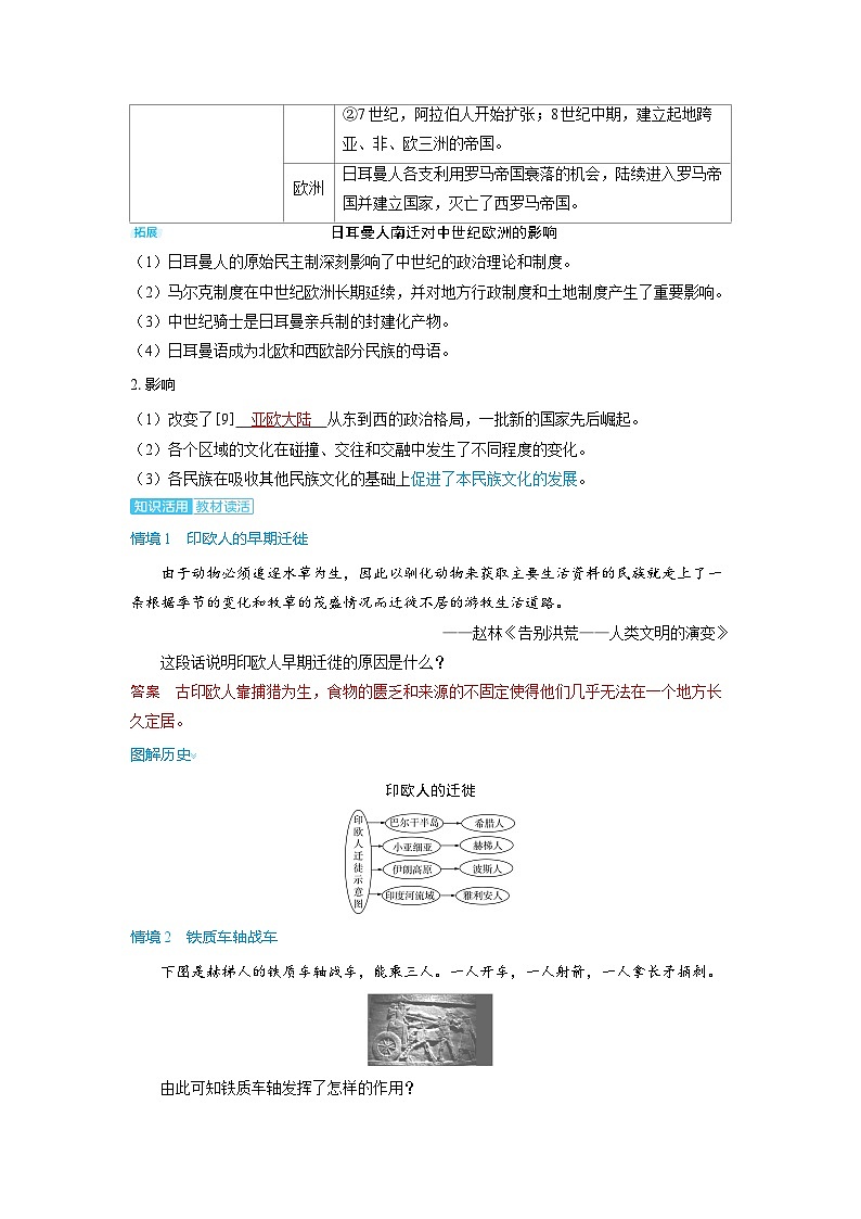备战2025年高考历史精品教案第64讲古代人类的迁徙和区域文化的形成(Word版附解析)第3页