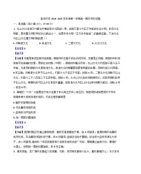 安徽省懷寧縣高河中學2024-2025學年高一上學期期中考試歷史試題(解析版)