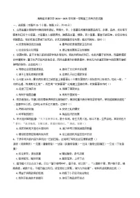 海南省洋浦中学2024-2025学年高三上学期12月月考历史试题(含解析)