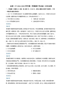 江西省宜春市第一中学2024-2025学年高一上学期期中考试历史试卷（解析版）-A4