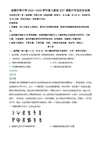 四川省成都市石室中学2024-2025学年高一上学期期中考试历史试卷（Word版附解析）