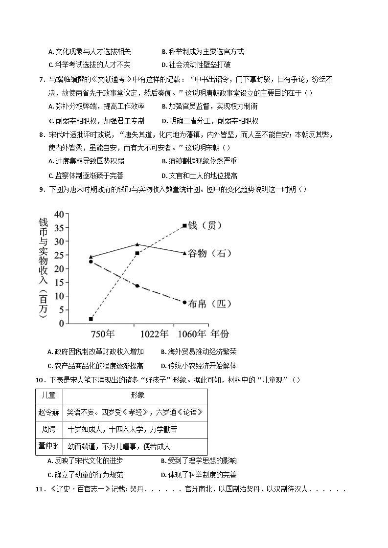 2024-2025学年度山东省德州市夏津育中万隆中英文高级中学高一上学期12月月考历史试题(含解析)第2页
