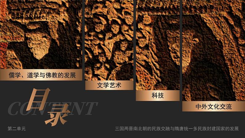 高中历史人教统编版必修中外历史纲要上08三国至隋唐的文化精品课件第3页