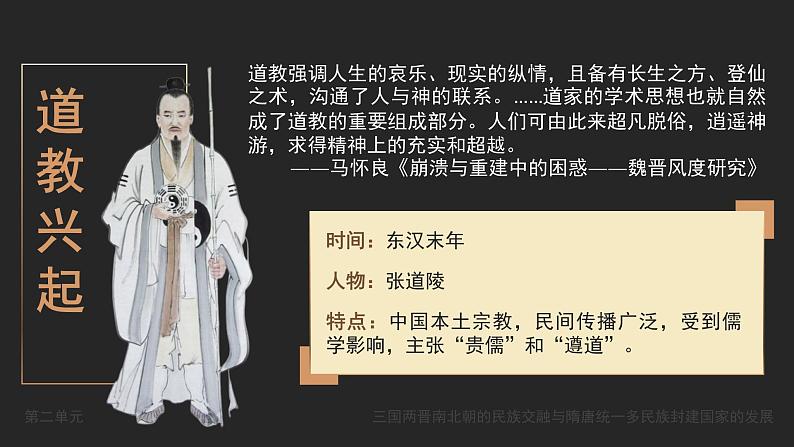 高中历史人教统编版必修中外历史纲要上08三国至隋唐的文化精品课件第5页