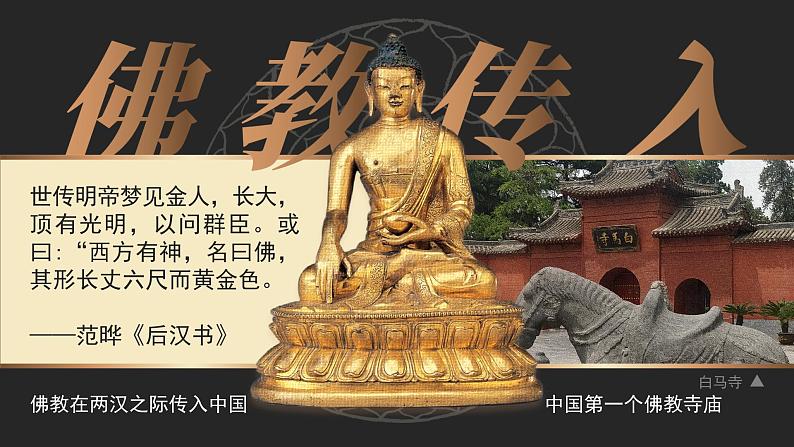 高中历史人教统编版必修中外历史纲要上08三国至隋唐的文化精品课件第6页
