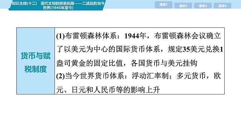 第三部分 考前增分一 知识主线(十二) 现代文明的探索拓展——二战后的当今世界(1945年至今)-【备战2025】高考历史二轮复习课件第6页