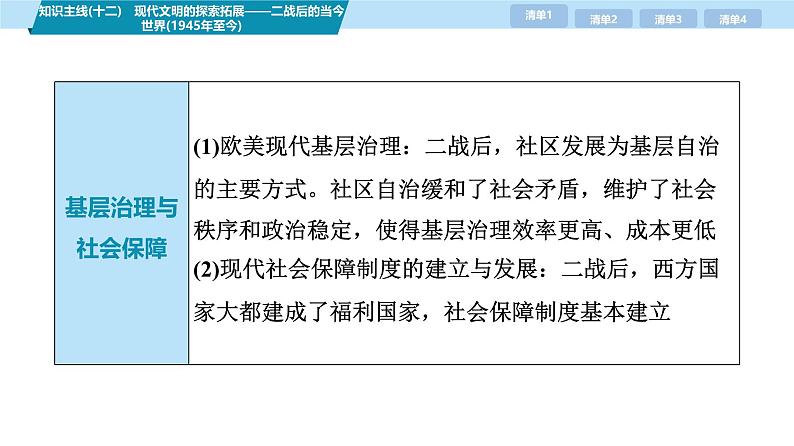 第三部分 考前增分一 知识主线(十二) 现代文明的探索拓展——二战后的当今世界(1945年至今)-【备战2025】高考历史二轮复习课件第7页