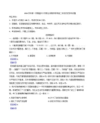 浙江省溫州市十校聯(lián)合體2024-2025學年高二上學期期中考試歷史試題(解析版)