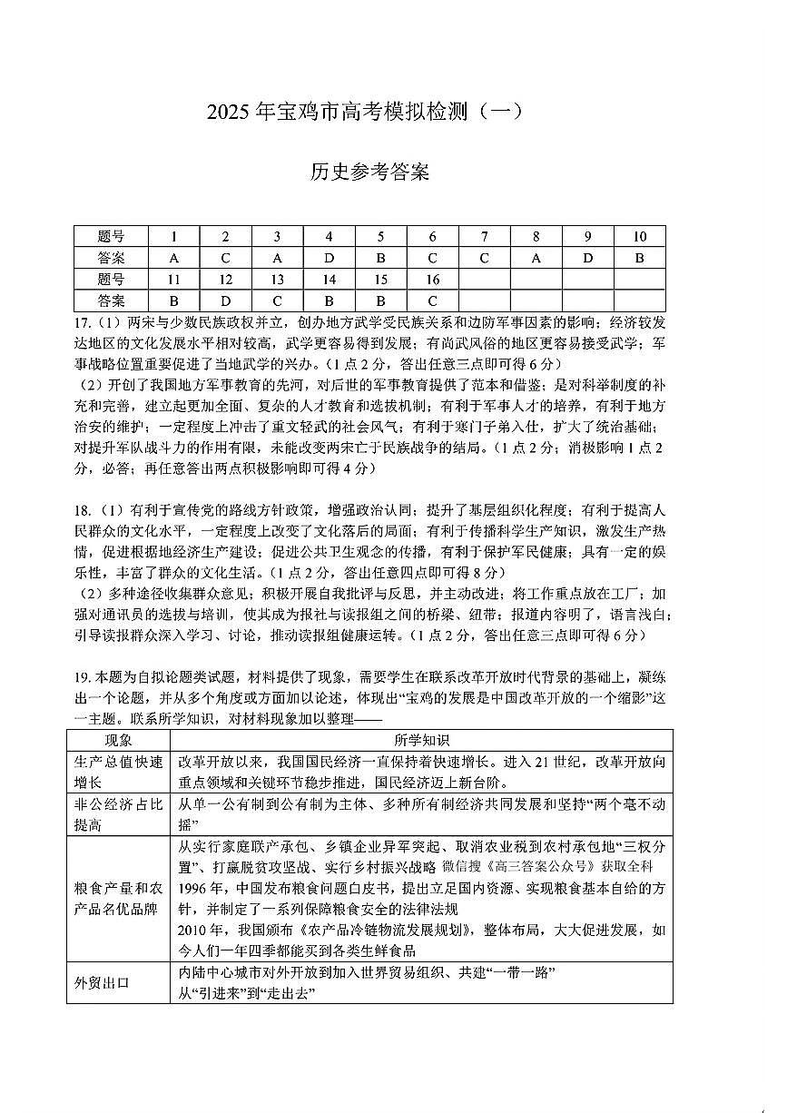 歷史答案第1頁