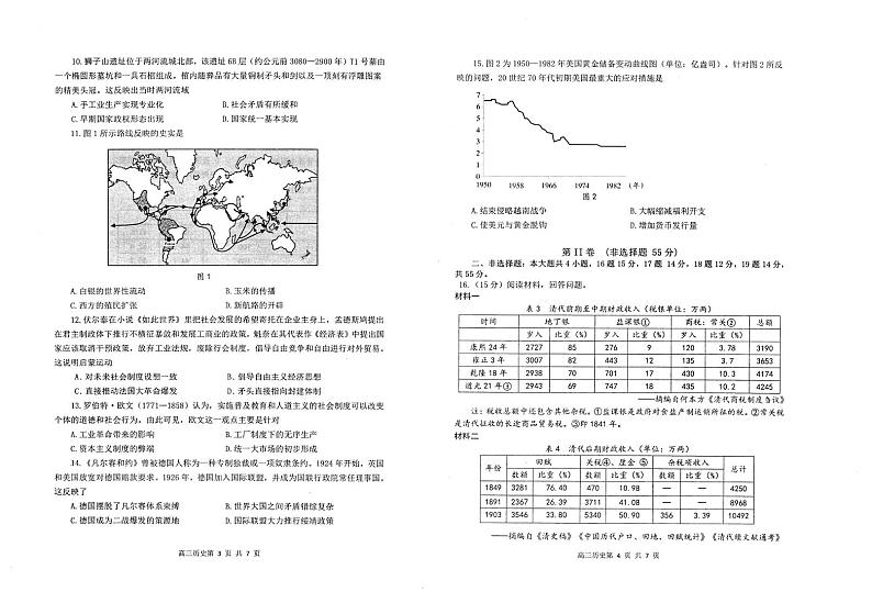 山东省烟台市2024-2025学年高三上学期期末考试历史试卷第2页