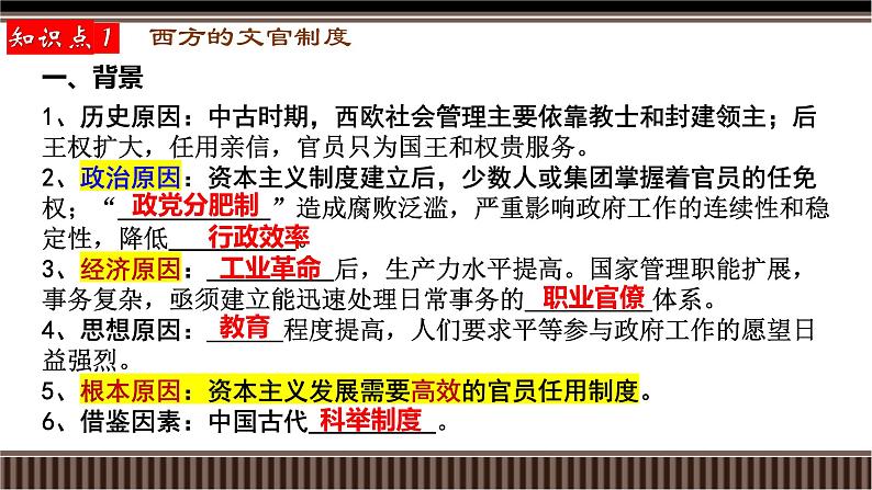第34讲 文官制度、法律教化、民族国家与国家法-【备战2025】2025届新高考历史一轮复习备考课件(新教材新高考)第4页