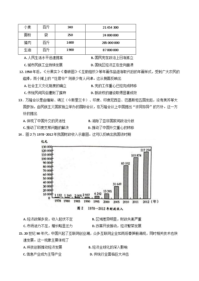 湖南省衡阳市祁东县2024-2025学年高一上学期期末考试历史试题第3页