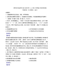 福建省漳州艺术实验学校2024-2025学年高三上学第三次月考历史试题(解析版)