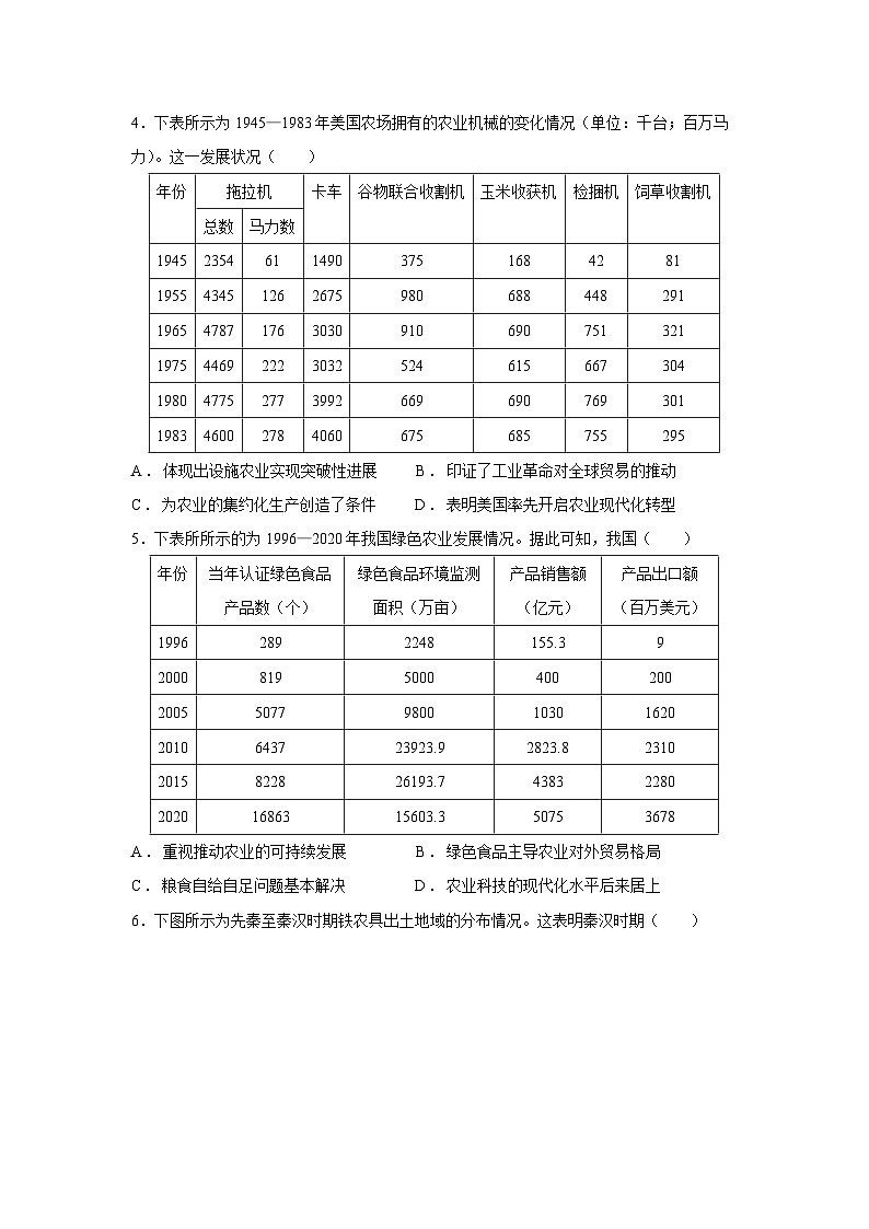 2024~2025学年河南省洛阳市强基联盟高二第一学期12月月考历史试卷第2页