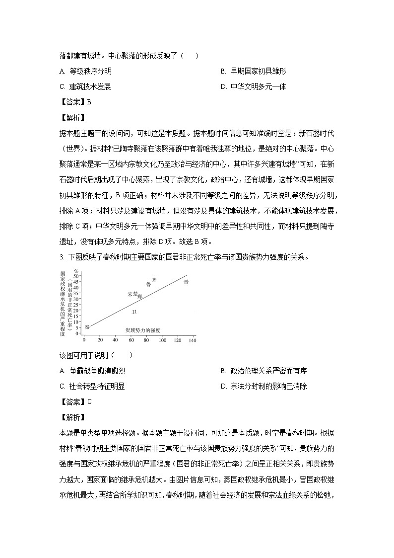 2024~2025学年广西壮族自治区县域高中高二上学期阶段评估月考历史试卷(解析版)第2页